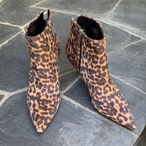 Charles David "Accurate" Leopard Ankle Boots